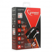 Мышь игровая Gembird MG-530 USB черный 6 кнопок+колесо-кнопка 3200 DPI подсветка 3 цвета программное обеспечение кабель тканевый 1.75м от магазина РЭССИ