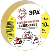 ПВХ-изолента ЭРА 15мм x 10м желтая C0036554 от магазина РЭССИ