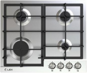 Газовая варочная поверхность Lex GVS 642 IX нержавеющая сталь от магазина РЭССИ