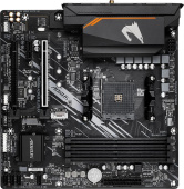 Материнская плата Gigabyte B550M AORUS ELITE AX Soc-AM4 AMD B550 4xDDR4 mATX AC`97 8ch(7.1) GbLAN RAID+DVI+HDMI от магазина РЭССИ