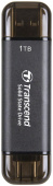 Накопитель SSD Transcend USB-C 1TB TS1TESD310C серый USB-A от магазина РЭССИ