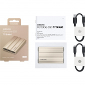 Накопитель SSD Samsung Original USB-C 1Tb MU-PE1T0K/WW Shield T7 1.8" бежевый от магазина РЭССИ