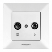 Розетка телев./спут. Panasonic Arkedia WMTC04602WH-RU концевая скрыт. IP20 белый (упак.:1шт) от магазина РЭССИ