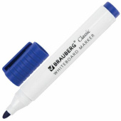 Маркер для белой доски BRAUBERG Classic стираемый синий 3 мм с клипом 152115 от магазина РЭССИ