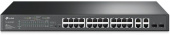 Коммутатор TP-Link TL-SL2428P 24x100Mb 4G 24PoE+ 250W управляемый от магазина РЭССИ