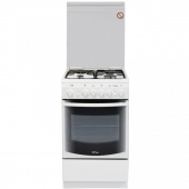 Плита Комбинированная De Luxe 506031.00гэ белый реш.сталь от магазина РЭССИ