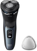 Бритва роторная Philips S3144/00 реж.эл.:3 питан.:аккум. темно-синий от магазина РЭССИ