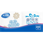 Салфетки бумажные 24x24 200листов с рисунком Лилия 7587 от магазина РЭССИ