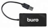 Разветвитель USB 2.0 Buro BU-HUB4-U2.0-Slim 4порт. черный от магазина РЭССИ