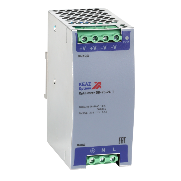 Блок питания OptiPower DR-75-24-1 от магазина РЭССИ