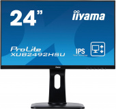 Монитор Iiyama 23.8" ProLite XUB2492HSU-B1 черный IPS LED 16:9 HDMI M/M матовая HAS Piv 1000:1 250cd 178гр/178гр 1920x1080 VGA DP FHD USB 5.4кг от магазина РЭССИ