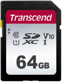 Флеш карта SDXC 64Gb Class10 Transcend TS64GSDC300S 300S w/o adapter от магазина РЭССИ