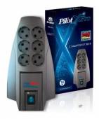 Сетевой фильтр Pilot X-Pro 3м (6 розеток) серый (коробка) от магазина РЭССИ