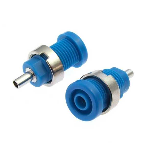 Z014 4mm panel jack BLUE от магазина РЭССИ