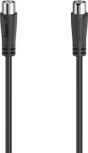 Кабель антенный Hama H-205052 Coax (m)/Coax (f) 1.5м. черный (00205052) от магазина РЭССИ
