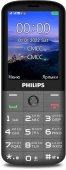 Мобильный телефон Philips E227 Xenium 32Mb темно-серый моноблок 2Sim 2.8" 240x320 0.3Mpix GSM900/1800 FM microSD от магазина РЭССИ