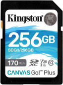 Флеш карта SDXC 256Gb Class10 Kingston SDG3/256GB Canvas Go! Plus w/o adapter от магазина РЭССИ