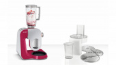 Кухонная машина Bosch MUM58420 планетар.вращ. 1000Вт рубиновый/серебристый от магазина РЭССИ