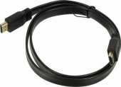 Кабель аудио-видео High Speed ver.1.4 Flat HDMI (m)/HDMI (m) 1м. Позолоченные контакты черный от магазина РЭССИ