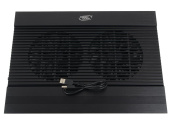 Подставка для ноутбука Deepcool N8 (N8 BLACK) 17" 380x278x55мм 25дБ 3xUSB 2x 140ммFAN 1244г алюминий черный от магазина РЭССИ