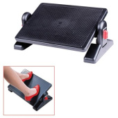 Офисная подставка для ног BRAUBERG 415х30 см с фиксаторами черная 530364 от магазина РЭССИ