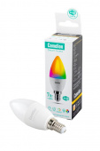 Лампа светодиодная Camelion Smart Home LSH7/C35/RGBCW/Е14/WIFI диммируемая 7Вт Е14 RGB BL1 от магазина РЭССИ