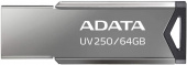 Флеш Диск A-Data 64Gb UV250 AUV250-64G-RBK USB2.0 серебристый от магазина РЭССИ