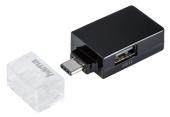 Разветвитель USB-C Hama Pocket 3порт. черный (00135752) от магазина РЭССИ