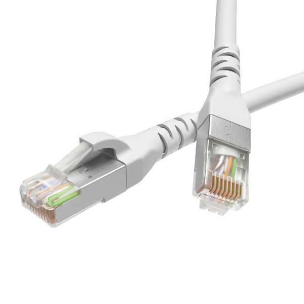 Патч-корд экранированный CAT5E F/UTP 4х2 LSZH белый 2м от магазина РЭССИ
