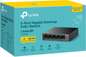 Коммутатор TP-Link LS105GP 5x1Гбит/с 4PoE 65W неуправляемый от магазина РЭССИ