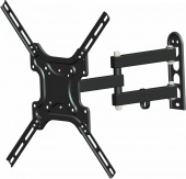 Кронштейн для телевизора Hama R1 118156 черный 32"-65" макс.25кг настенный поворотно-выдвижной и наклонный от магазина РЭССИ