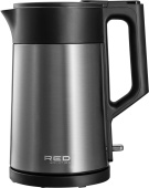Чайник электрический Red Solution RK-M114 1.7л. 1500Вт черный/серый корпус: металл/пластик от магазина РЭССИ