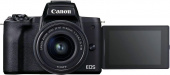 Фотоаппарат Canon EOS M50 MK II 15-45 черный 24.1Mpix 3" 4K WiFi EF-15-45 f/3.5-6.3 IS STM LP-E12 (с объективом) от магазина РЭССИ
