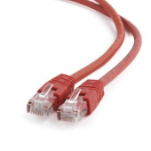 Патч-корд UTP Cablexpert PP6U-1M/R  кат.6 1м литой многожильный (красный) от магазина РЭССИ