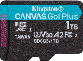 Флеш карта microSDXC 1TB Kingston SDCG3/1TBSP Canvas Go! Plus w/o adapter от магазина РЭССИ