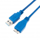 Кабель USB 3.0 Pro Cablexpert CCP-mUSB3-AMBM-0.5M AM/microBM 9P 50см экран синий от магазина РЭССИ