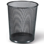 Металлическая корзина для бумаг BRAUBERG Germanium большая 20 литров черная 231956 от магазина РЭССИ