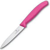 Нож кухонный Victorinox Swiss Classic (6.7706.L115) стальной для овощей лезв.100мм прямая заточка розовый от магазина РЭССИ