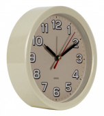 Часы настенные аналоговые Бюрократ Alarm-R15P D15см бежевый (ALARM-R15P/IVORY) от магазина РЭССИ