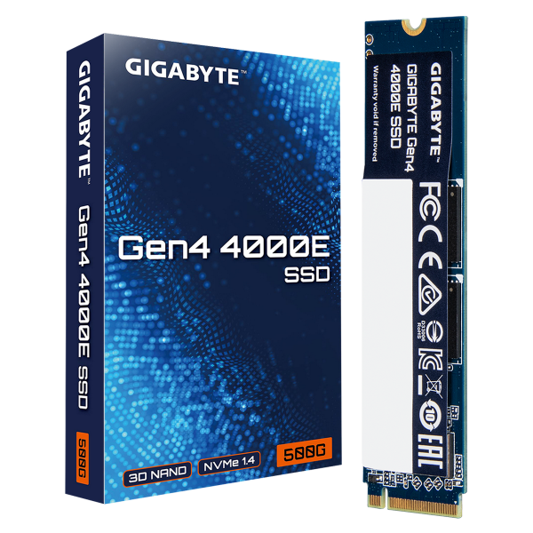 Накопитель SSD M.2 2280 500GB Gen4 4000E, PCIe 4.0x4, NVMe 1.4, 3600/3000 Мб/с от магазина РЭССИ