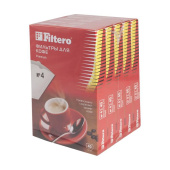Фильтры для кофе для кофеварок Filtero Premium №4 белый 1х4 (упак.:200шт) от магазина РЭССИ