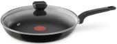 Сковорода Tefal Easy Plus 04206926 круглая 26см покрытие: антипригарное с титаном ручка несъемная (с крышкой) черный (9100045479) от магазина РЭССИ