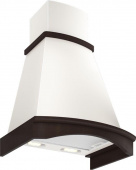 Вытяжка каминная Elikor Ротонда 60П-650-П3Л бежевый/дуб венге управление: ползунковое (1 мотор) от магазина РЭССИ