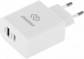 Сетевое зар./устр. Digma DGW3D 30W 3A (PD+QC) USB-C/USB-A универсальное белый (DGW3D0F110WH) от магазина РЭССИ