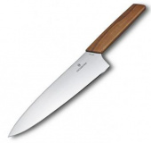 Нож кухонный Victorinox Swiss Modern (6.9010.20G) стальной разделочный лезв.200мм дерево блистер от магазина РЭССИ