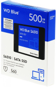 Накопитель SSD WD SATA-III 500GB WDS500G3B0A Blue 2.5" от магазина РЭССИ