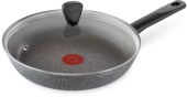 Сковорода Tefal Natural Cook 04234928 круглая 28см ручка несъемная (с крышкой) серый (9100052850) от магазина РЭССИ