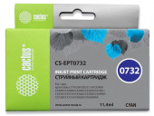 Картридж струйный Cactus CS-EPT0732 T0732 голубой (11.4мл) для Epson Stylus С79/C110/СХ3900/CX4900/CX5900/CX7300/CX8300/CX9300 от магазина РЭССИ