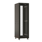 Шкаф коммутационный Hyperline (TTBR-4268-DD-RAL9004) напольный 42U 600x800мм пер.дв.перфор. задн.дв.перфор. 2 бок.пан. 800кг черный 710мм 2055мм IP20 сталь от магазина РЭССИ