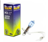 Автомобильная лампа МАЯК Н3 12V 55W PK22s SUPER WHITE 4660007272198 52320SW от магазина РЭССИ